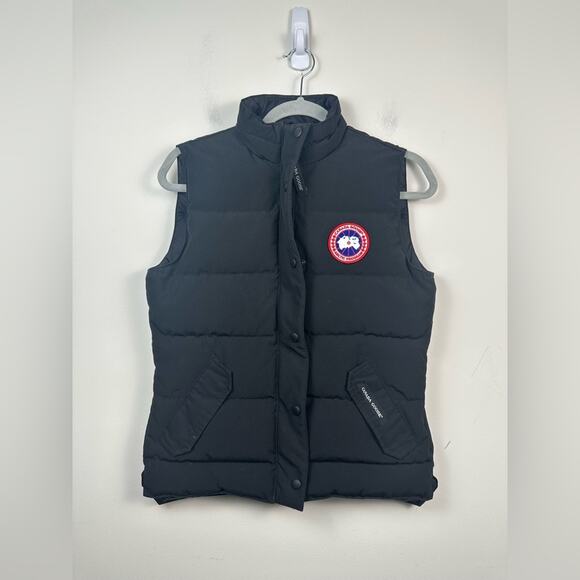 CANADA GOOSE Freestyle Down Puffer Vest Size Small Black EUC - Picture 2 of 12